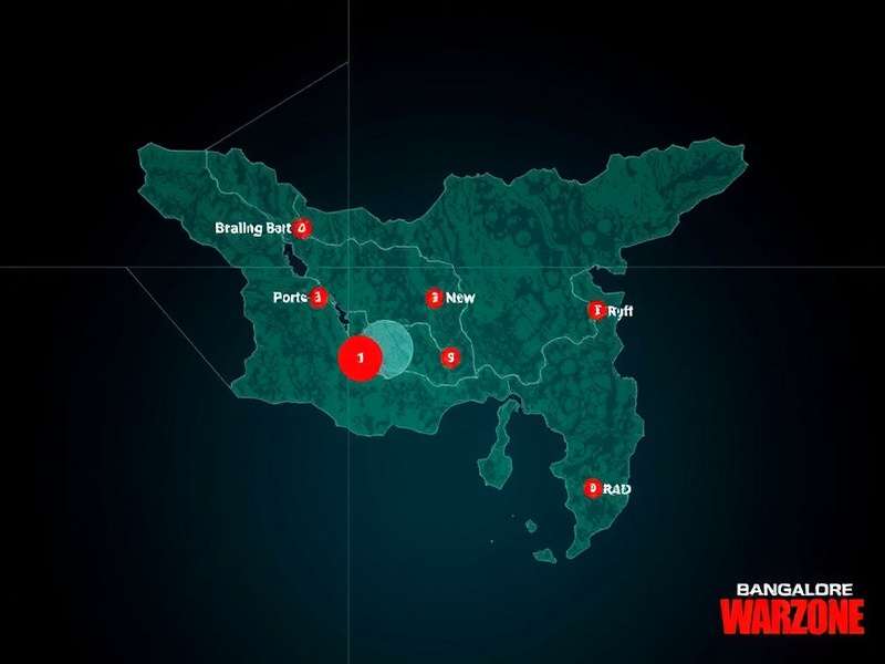 The expansive Bharat Bhumi map Bangalore Warzone Map